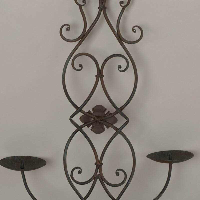 Lark Manor Iron Wall Sconce Candle Holder And Reviews Wayfair 9900